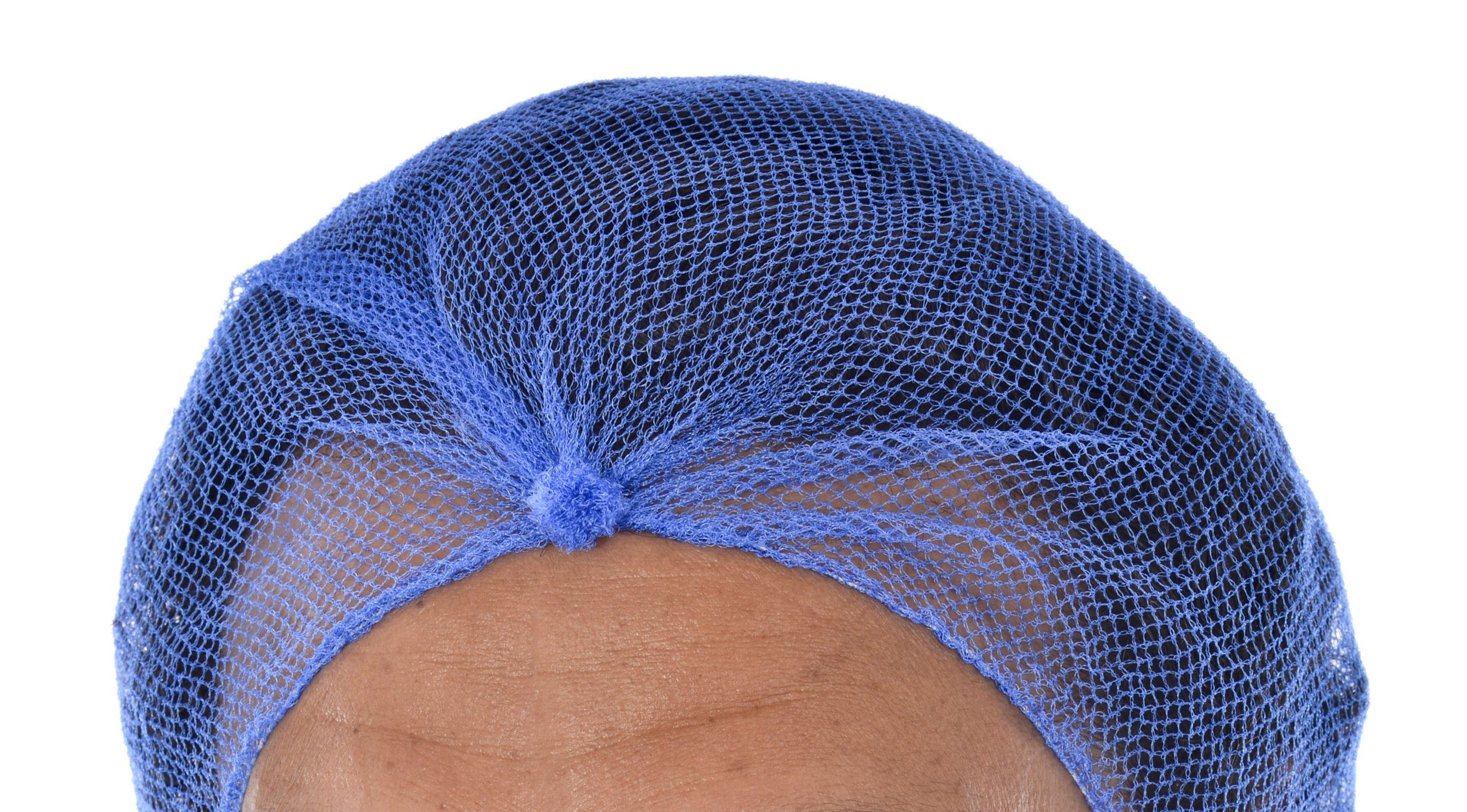 Disposable Blue Hair Nets - Pack of 100 - wide 2